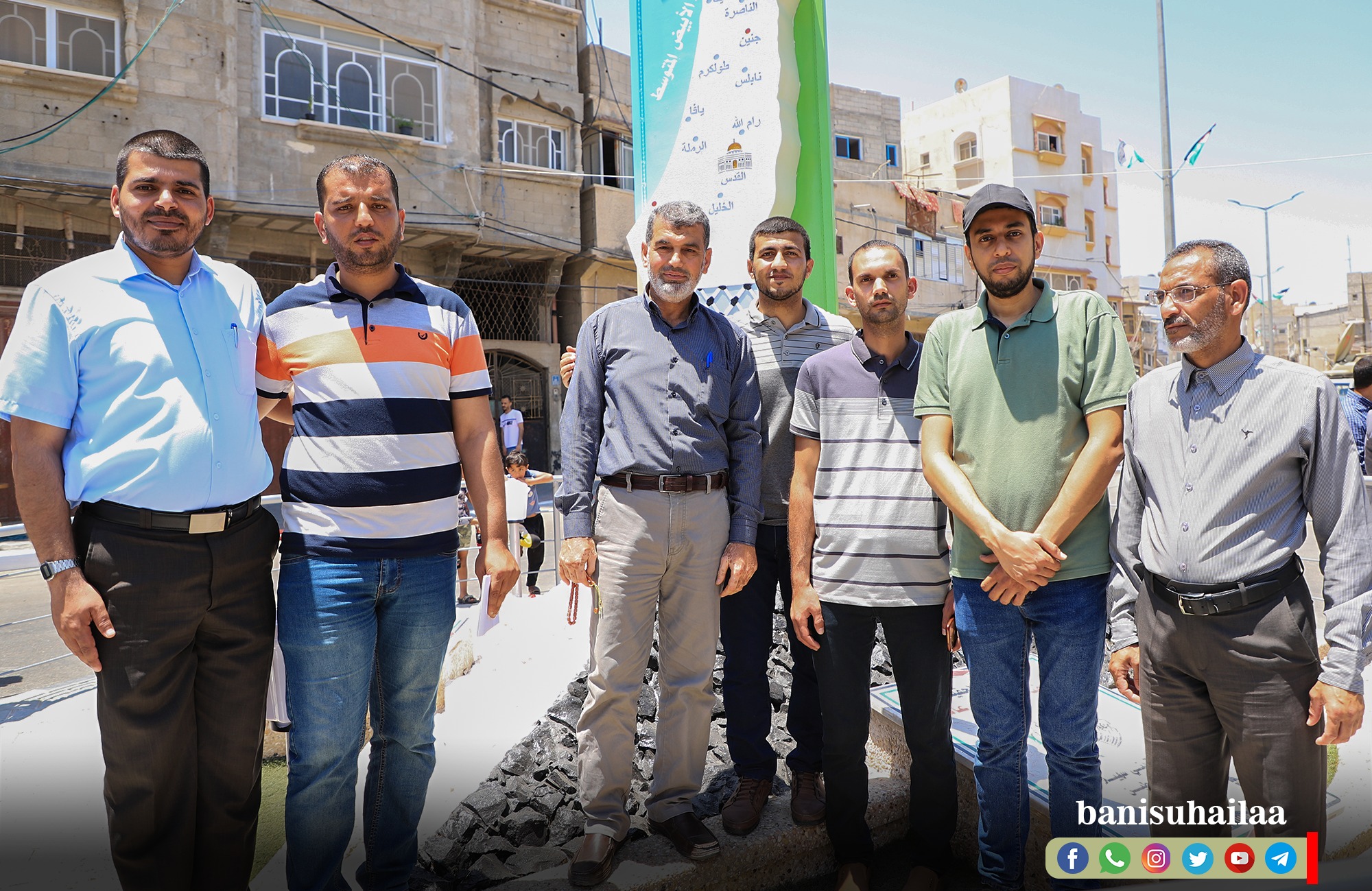 صور من افتتاح ميدان شيرين أبو عاقلة نشرتها صفحة بلدية بني سهيلا على فيسبوك
