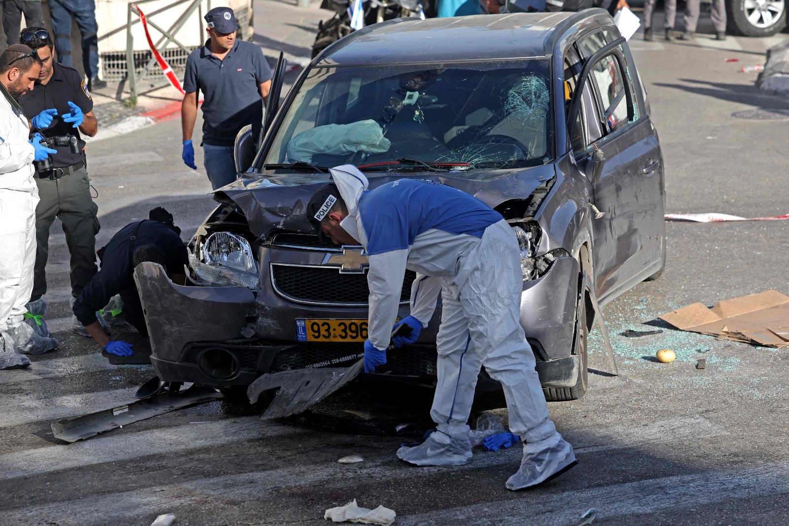 من مكان عملية الدهس (getty images)