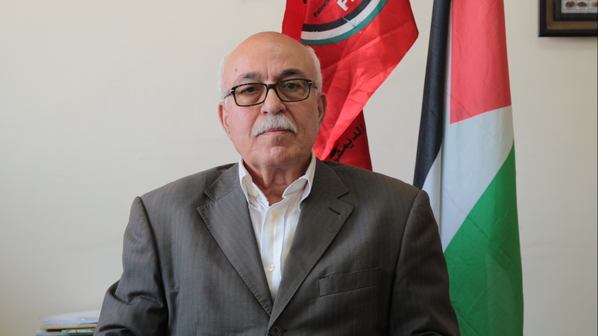 عضو اللجنة التنفيذية لمنظمة التحرير عن حزب فدا، صالح رأفت 