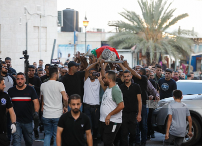 تشييع جثمان الشهيد بلال قدح - (تصوير: محمد أبو زيد/وفا)