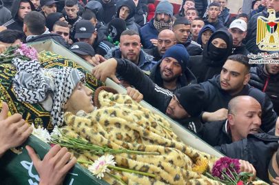 تشييع جثمان الشهيد محمد علي في مخيم شعفاط