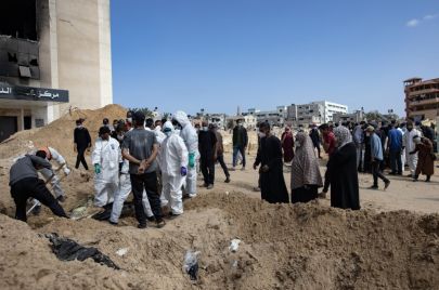 مقبرة جماعية في خانيونس