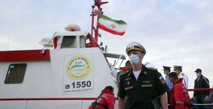من مناورة عسكرية إيرانية بحرية (Getty Images)