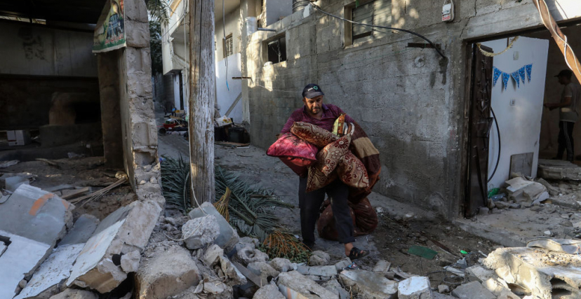 بعد غارة إسرائيلية على مدينة رفح يوم أمس (gettyimages)