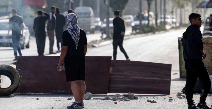 JAAFAR ASHTIYEH/ Getty Images- من أمام مخيم نور شمس في طولكرم (2022) 