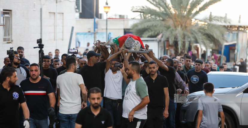 تشييع جثمان الشهيد بلال قدح - (تصوير: محمد أبو زيد/وفا)