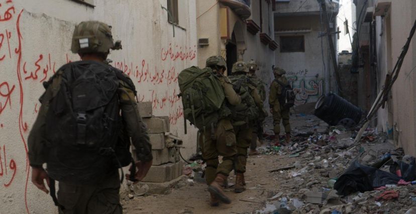 من اقتحامات جيش الاحتلال في حي الزيتون بغزة