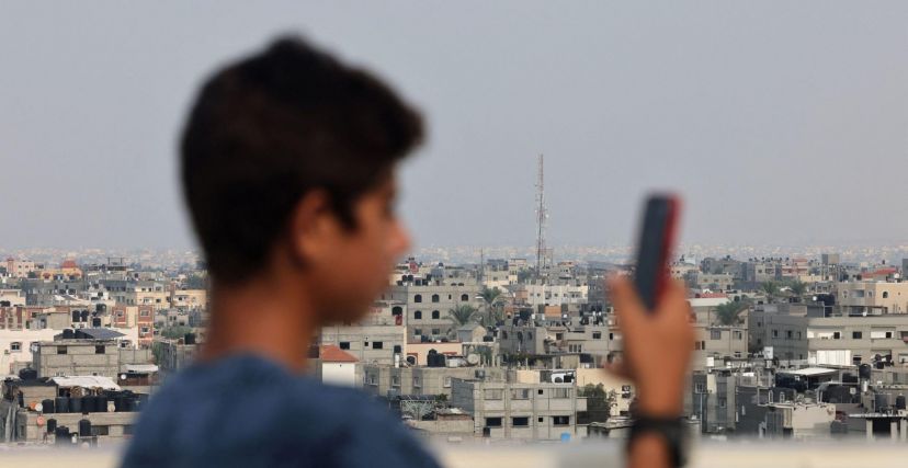 قطع الإنترنت على قطاع غزة