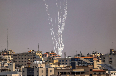 صواريخ المقاومة الفلسطينية في قطاع غزة (gettyimages)