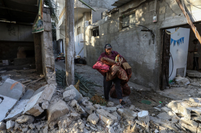 بعد غارة إسرائيلية على مدينة رفح يوم أمس (gettyimages)