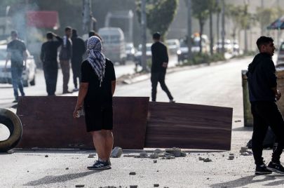 JAAFAR ASHTIYEH/ Getty Images- من أمام مخيم نور شمس في طولكرم (2022) 